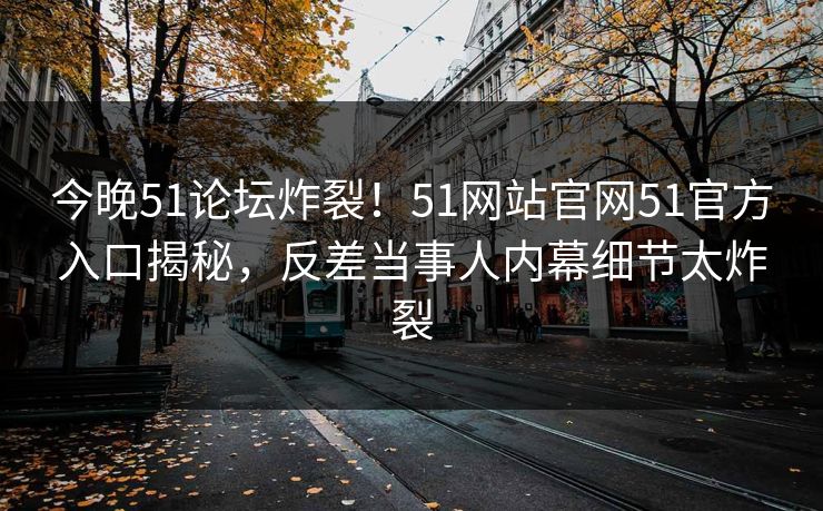 今晚51论坛炸裂！51网站官网51官方入口揭秘，反差当事人内幕细节太炸裂