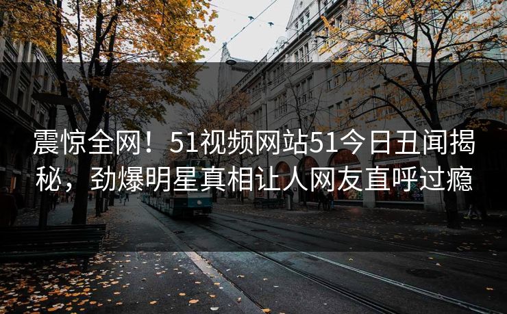 震惊全网！51视频网站51今日丑闻揭秘，劲爆明星真相让人网友直呼过瘾